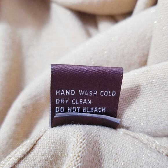 525 America Sparkles Glitters Gold Button Knit Cardigan Top - Picture 11 of 13